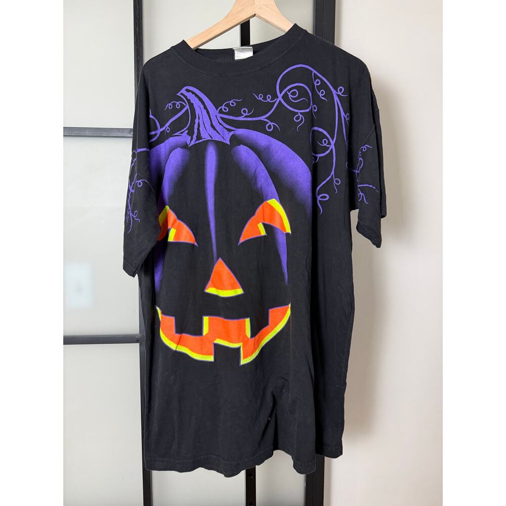 Vintage Halloween Pumpkin Shirt One Size